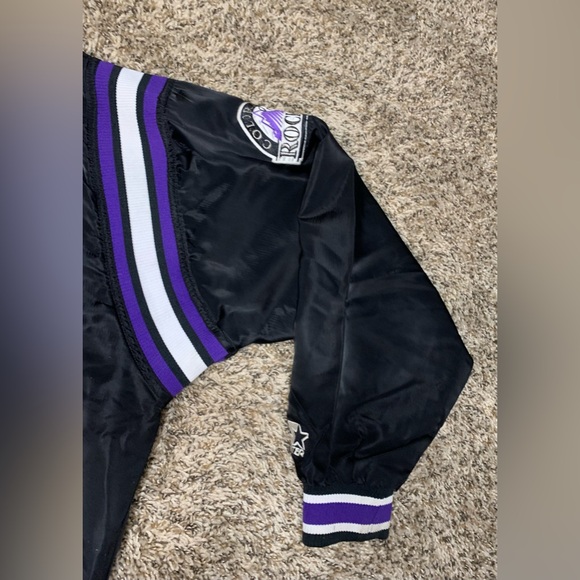 Vintage Starter Colorado Rockies Satin Jacket Men’s XL Diamond Collection MLB - Picture 5 of 9